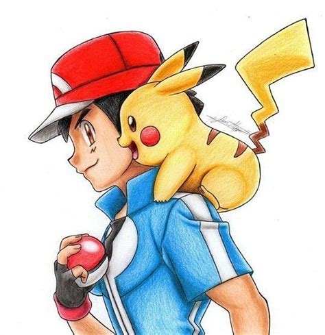 Pokemon Sun Moon Sketch Ash Ketchum Drawing With Colour Pokemon