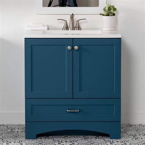 Reviews For Glacier Bay Lancaster In Single Sink Admiral Blue Bath