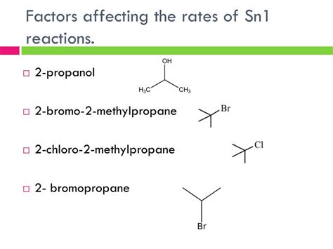 Ppt Studying Sn1 And Sn2 Reactions Nucleophillic Substitution At