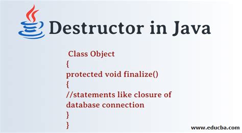 Destructor In Java Methods Of Destructor In Java With Examples