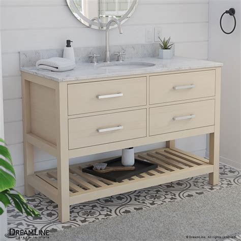 Valencia 48 inch Oak Console Vanity with Undermount Sink - Dreamline