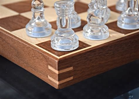 Handmade Custom Wood Chess Board - Etsy