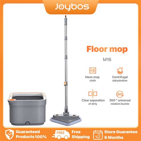 Joybos Self Wash Spin Mop Spinner Flat Mop Clean And Dirty Water