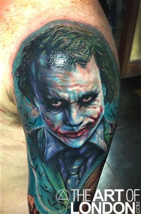 The Joker Heath Ledger Portrait by London Reese: TattooNOW