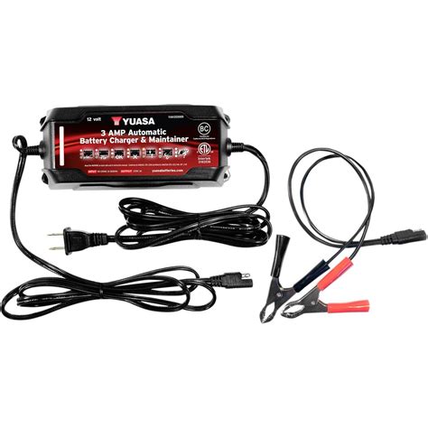 Yuasa 3 Amp Automatic Charger And Maintainer Yua1203000 Chargers Battery Chargers