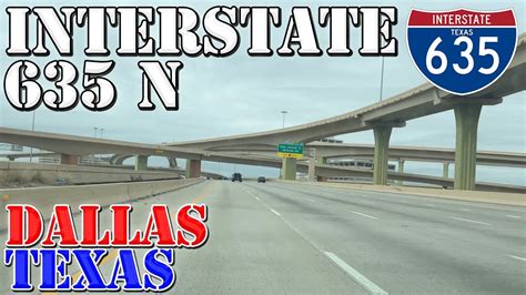 I 635 North West LBJ Freeway Dallas Texas 4K Highway Drive