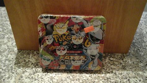 Pokemon tin with cards $ 10-00 | Pokemon tins, Pokemon, Cards