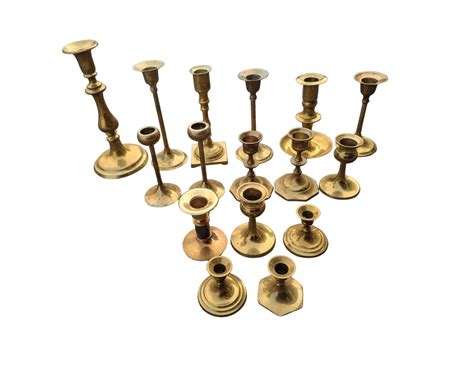 Brass Taper Candle Holders Set Of Ann Coco