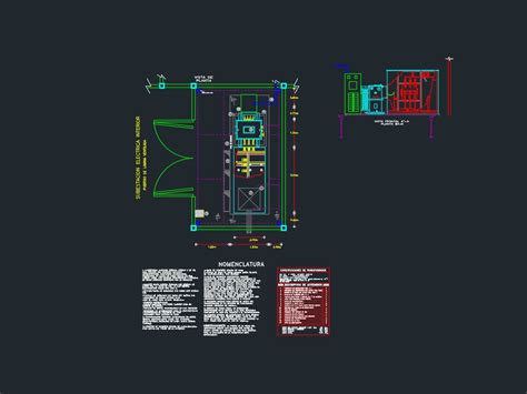 Subestacion Electrica En DWG Librería CAD