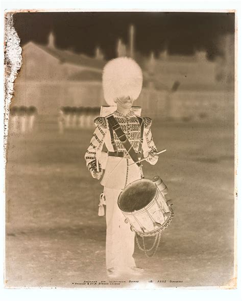 Drummer Nd Battalion Coldstream Guards Glass Negative C