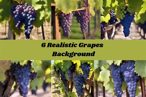 6 Realistic Grapes Graphic by cycynms · Creative Fabrica