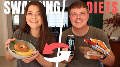 Swapping Diets For 24 Hours Full Day Of Eating Youtube