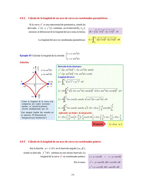 Solution Integrales C Lculo De Longitud Y Superficie Ejercicios