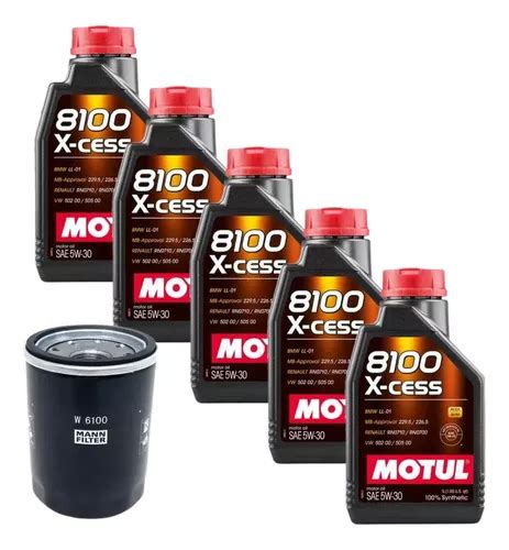 Kit Troca Óleo Motul 8100 5w30 Filtro Lancer 2 0 2011 Frete grátis