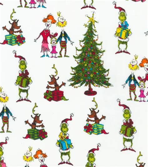 Robert Kaufman Grinch Whoville White Cotton Fabric by Robert Kaufman | Joann x Ribblr