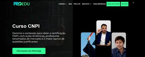 Os Melhores Cursos Preparat Rios Para Cnpi Online Em Dinheiro Vivo