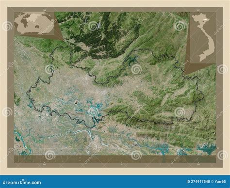 Bac Giang, Vietnam. High-res Satellite. Capital Stock Illustration ...