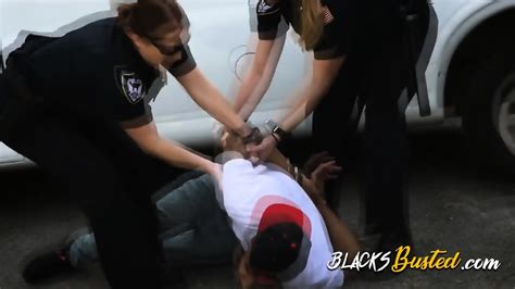 Black Criminal Is Busted By Two BBC Lovers With Big Tits And White Butts