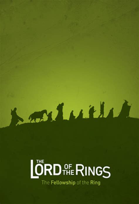 Lord Of The Rings Minimalist Poster