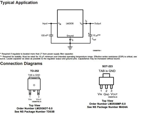 Lm2936 Ultra baja Corriente De Reposo Regulador De Tensión Ldo Lm2936z