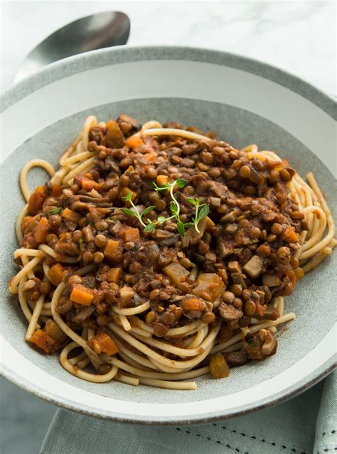 Sauce à Spaghetti Aux Lentilles Et Aux Champignons Ricardo