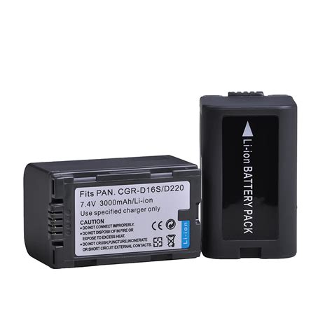 3000mah CGR D220 CGR D16S CGR D220 D16S Battery For Panasonic VW VBD23