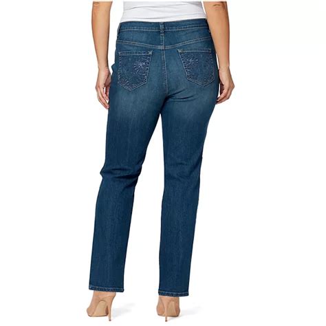 Plus Size Gloria Vanderbilt Amanda Embellished Back Pocket Jeans