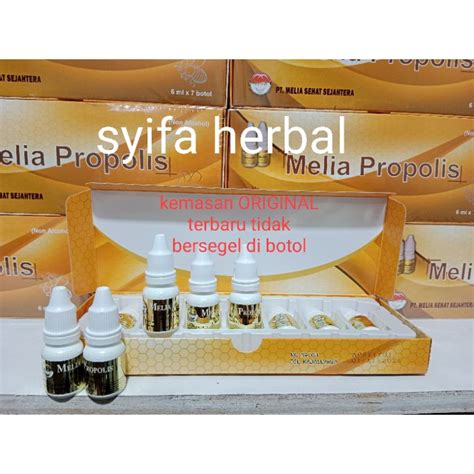 Jual Propolis Melia Ml Original Member Box Isi Botol Shopee