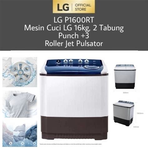 Jual Lg Mesin Cuci Tabung Kg P Rt Rollet Jet Pulsator P