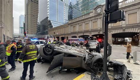 4 Women Hospitalized After Rollover Crash Near The Loop Chicago Sun Times