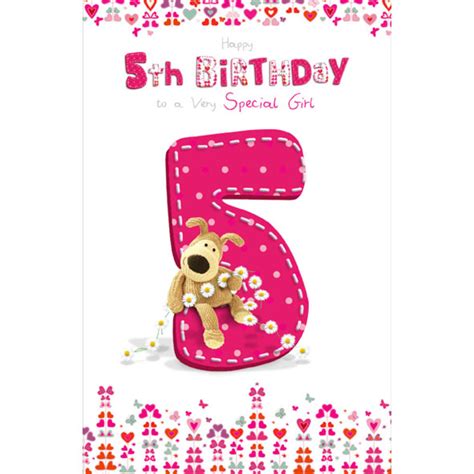 Happy 5th Birthday Card Printable