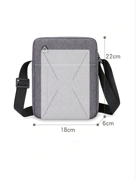 2024 New Mens Messenger Bag With Earphone Cable Eyelet Adjustable Y2k