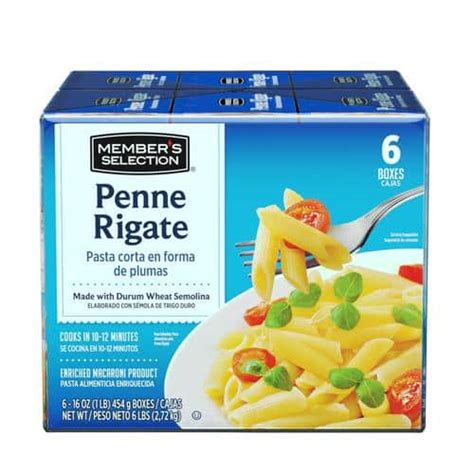 Pasta Penne Rigate 6 Unidades 454 G Cropa Fresh