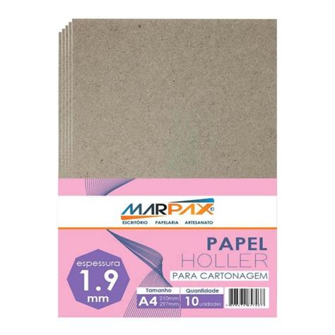 Papel Holler para cartonagem Marpax 1 9mm A4 210x297mm 10un Papéis