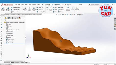 Learn To Use Freeform Surface Feature And Create Rough Terrain In