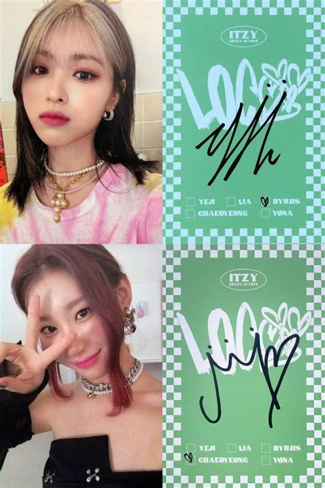 Crazy In Love Ryujin And Chaeryeong Back And Front Photo Card