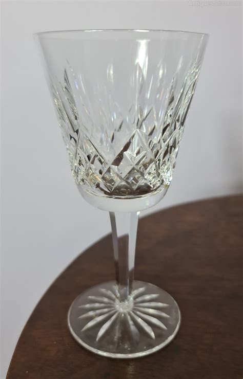 Antiques Atlas Six Waterford Crystal Lismore White Wine Glasses