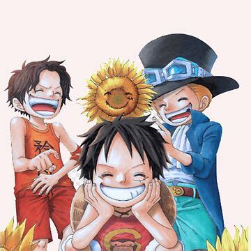 "LUFFY ACE & SABO ONE PIECE # 4" Greeting Card for Sale by BerMosciski ...