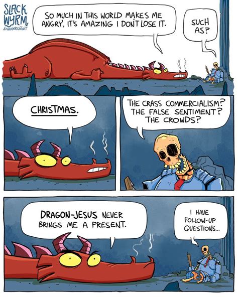 Slack Wyrm Nerdy Humor Funny Dragon Fun Comics