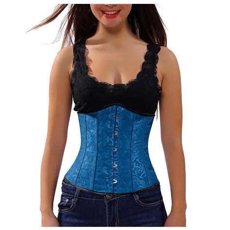 Kbodiu Women Bustiers Shapewear Cinchers Waist Trainer Underbust Corset