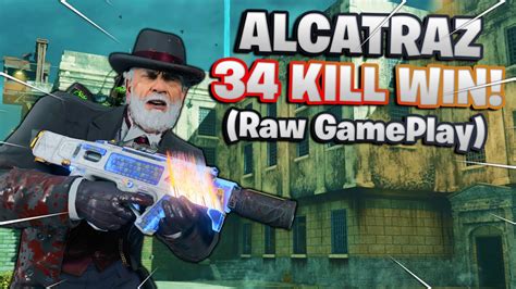 34 KILL ALCATRAZ WIN Raw Game Play CoD Blackout YouTube