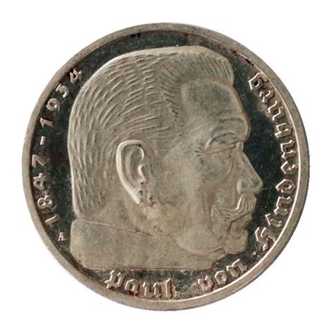 Jaeger 360 Drittes Reich 5 Reichsmark Paul Von Hindenburg 1935 A PP