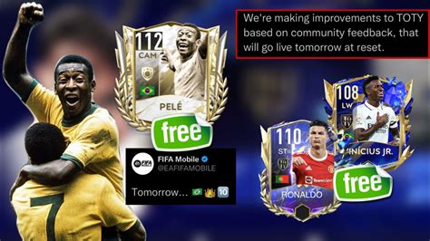 FREE TOTY ICON PELE CONFIRMED NEW TOTY UPDATES FIFA MOBILE 23