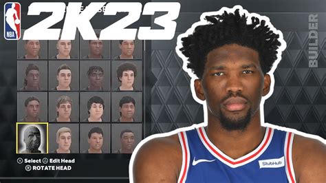 How To Make Your Myplayer Look Exactly Like Joel Embiid In Nba K Youtube