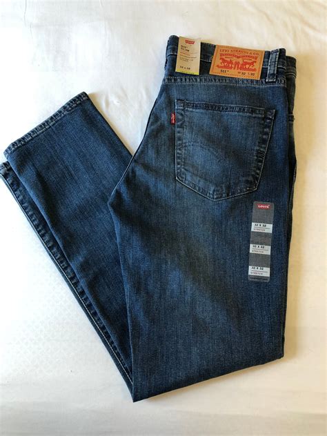 Levis Slim Stretch Jeans Hombres Talla X Azul Claro Etsy