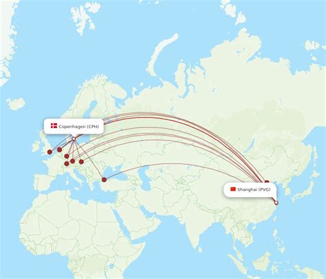 All Flight Routes From Copenhagen To Shanghai Cph To Pvg Flight Routes