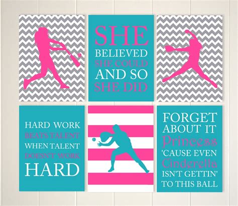 Softball Wall Art Softball Girls Room Girls Wall Art Girls Etsy