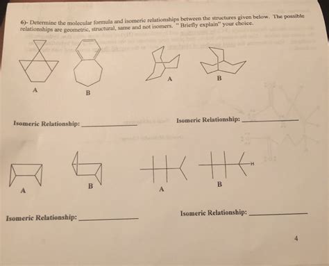 Solved 6 Determine The Molecular Formula And Isomeric Chegg