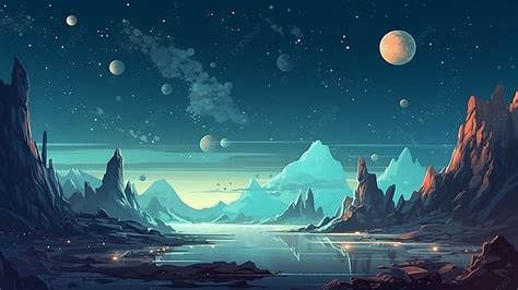 Game Outer Space Illustration Background Starry Sky Interstellar