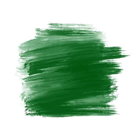 Free Vector Abstract Green Watercolor Brush Stroke On White Background